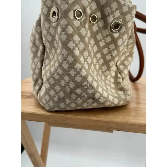 KATE SPADE Beige Classic Stevie Bag Tote Purse - Diaper Baby Shoulder Bag - Picture 10 of 16